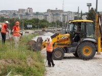 Строительство путепровода на Советской