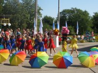 Открытие детской площадки в поселке Тельмана